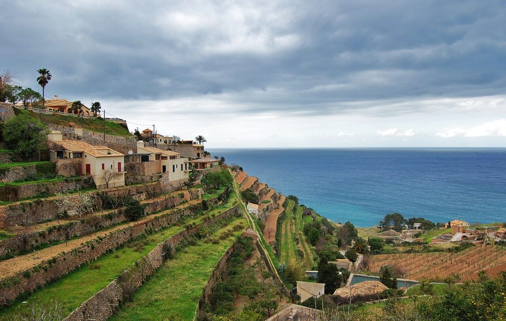 Marjades de Banyalbufar, a la serra de Tramuntana